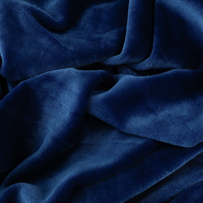 91家纺网 家纺一手货源 找家纺 绣女坊 2024新款韩版花边绣花牛奶绒四件套 蓝色