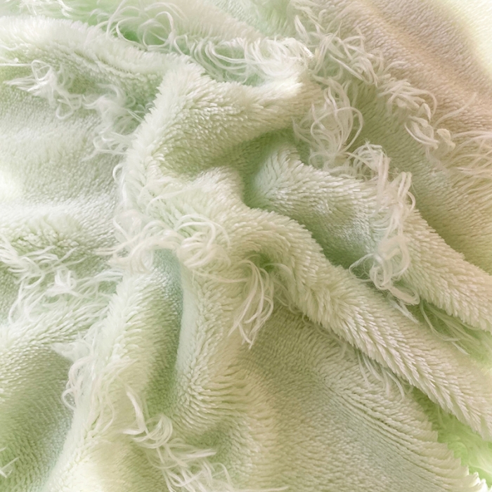 91家纺网 家纺一手货源 找家纺 绒世界 2024新款高端牛奶绒提花四件套 抹茶绿