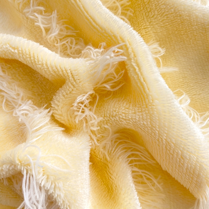 91家纺网 家纺一手货源 找家纺 绒世界 2024新款高端牛奶绒提花四件套 柠檬黄