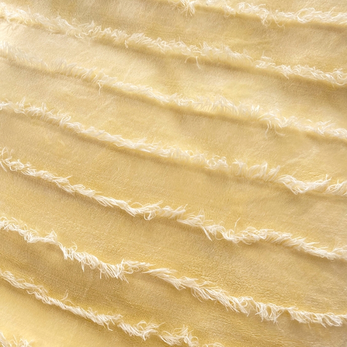 91家纺网 家纺一手货源 找家纺 绒世界 2024新款高端牛奶绒提花四件套 柠檬黄