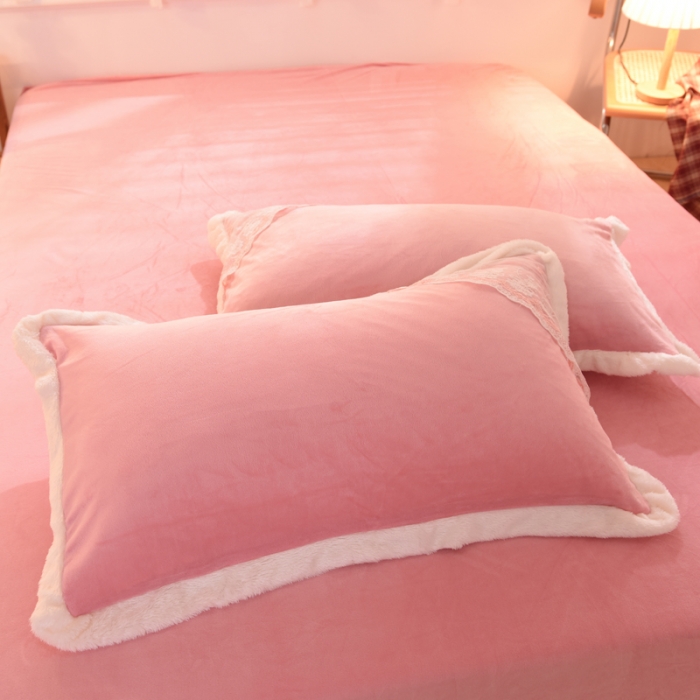 91家纺网 家纺一手货源 找家纺 （总）绒世界 2024新款韩版公主牛奶绒四件套