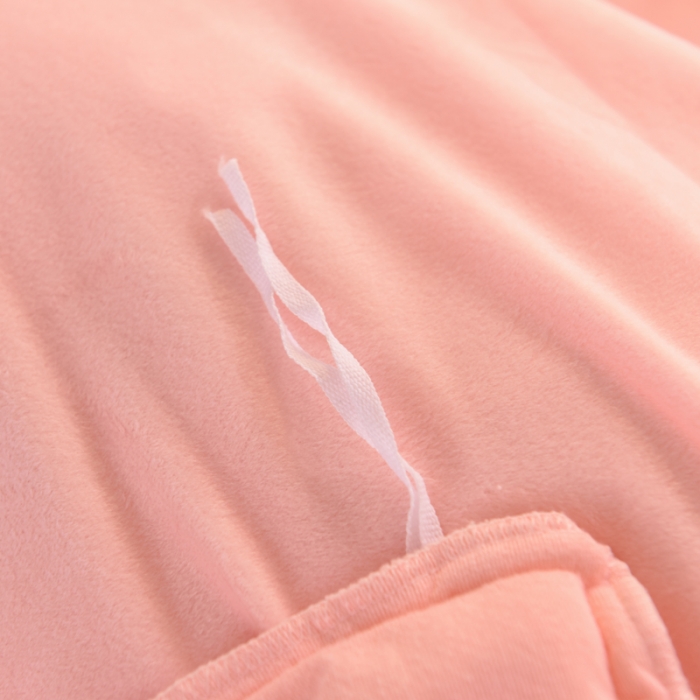 91家纺网 家纺一手货源 找家纺 绒世界 2024新款韩版公主牛奶绒四件套 粉玉