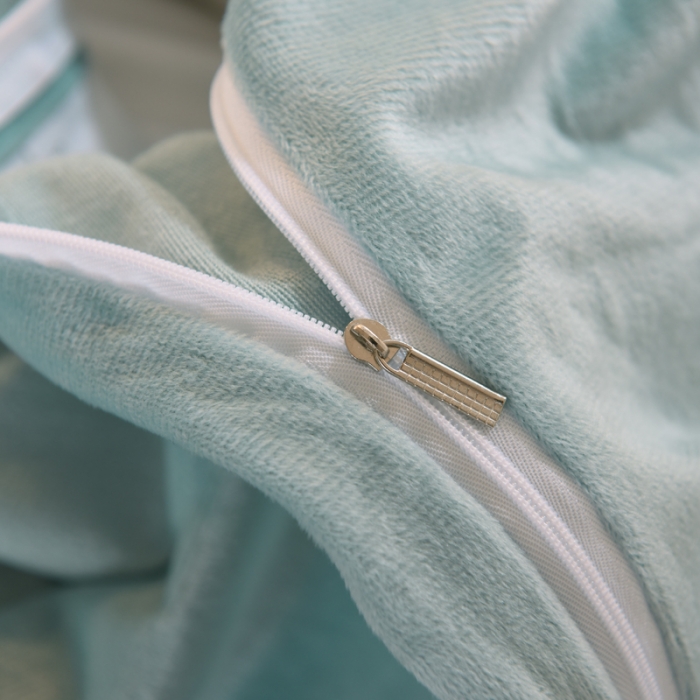 91家纺网 家纺一手货源 找家纺 欧冠 2023新款韩版公主牛奶绒四件套 幕蓝