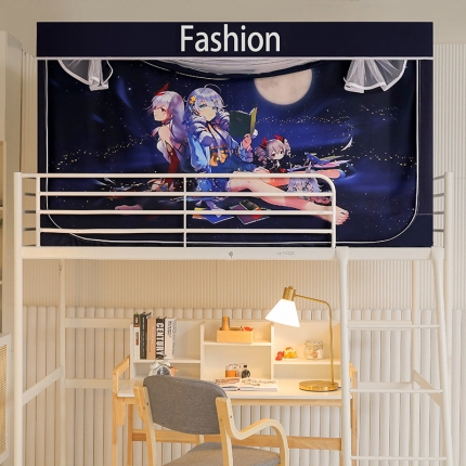 91家纺网 家纺一手货源 找家纺 迪凡保罗蚊帐C10数码印花动漫加强遮光帘学生蚊帐