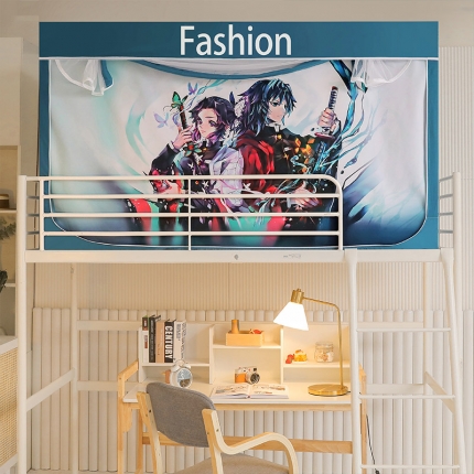 91家纺网 家纺一手货源 找家纺 迪凡保罗蚊帐C10数码印花动漫加强遮光帘学生蚊帐