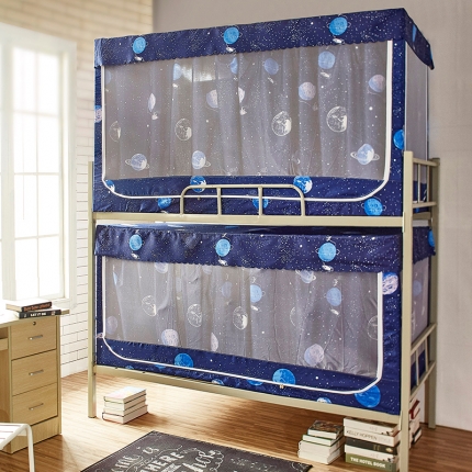 91家纺网 家纺一手货源 找家纺 迪凡保罗蚊帐 C02加强遮光帘上下铺学生蚊帐