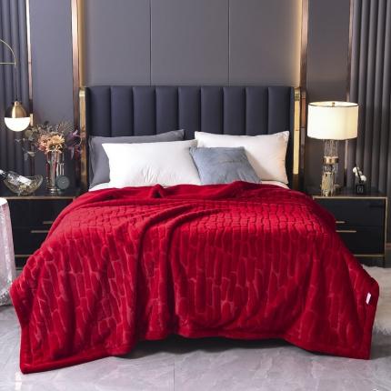 91家纺网 家纺一手货源 找家纺 总尚品绵羊 2025新款高端兔毛绒婚庆拉舍尔毛毯双层加厚仿皮草毛毯盖毯