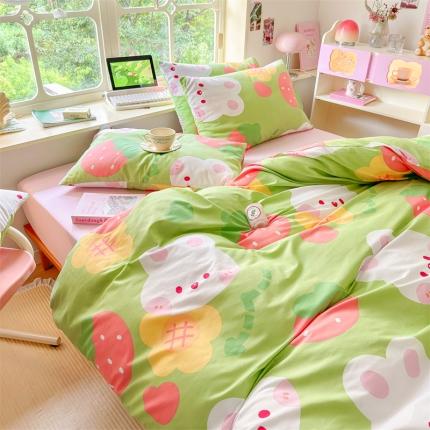 91家纺网 家纺一手货源 找家纺 （总）花伞 2023直播新款40支高密全棉纯棉小清新单品被套