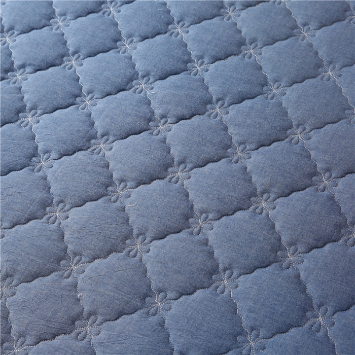 91家纺网 家纺一手货源 找家纺 （总）胜权家纺 2024新款日式全棉色织水洗棉夹棉床笠