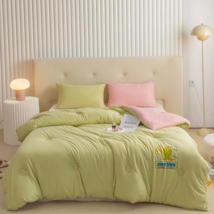 91家纺网 家纺一手货源 找家纺 典冠 直播爆款定制超柔软A类针织棉养生玉米糯糯被春秋被冬被