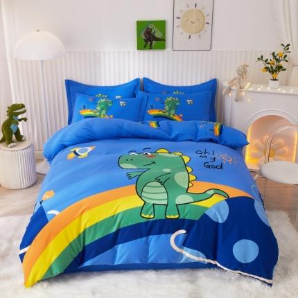 91家纺网 家纺一手货源 找家纺 （总）名佰蕙 2023新款生态全棉大版磨毛四件套