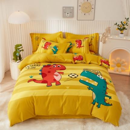 91家纺网 家纺一手货源 找家纺 （总）名佰蕙 2023新款生态全棉大版磨毛四件套