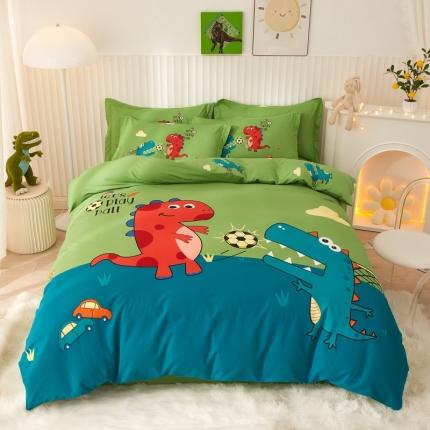 91家纺网 家纺一手货源 找家纺 （总）名佰蕙 2023新款生态全棉大版磨毛四件套