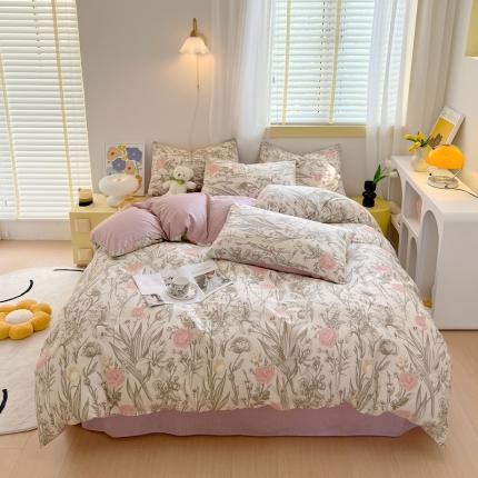 91家纺网 家纺一手货源 找家纺 （总）芊寻家居 2024年新款全棉印花13372四件套