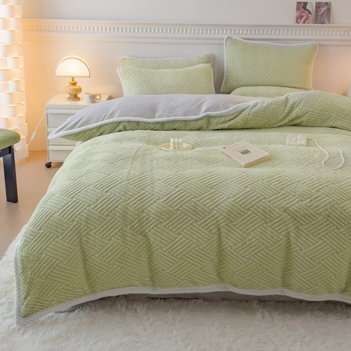 91家纺网 家纺一手货源 找家纺 （汇总）菲儿家纺 2023新款兔毛绒立体剪花四件套