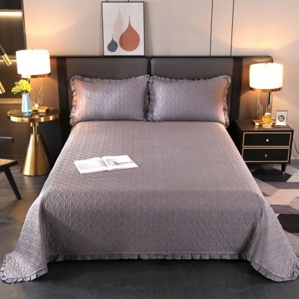 佳梦家纺 2023新款柔丝缎四季床盖 深灰