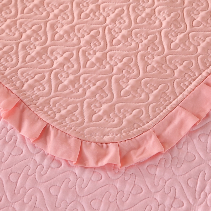 91家纺网 家纺一手货源 找家纺 佳梦家纺 2023新款柔丝缎四季床盖 玉色