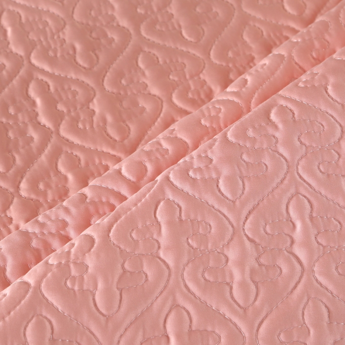 91家纺网 家纺一手货源 找家纺 佳梦家纺 2023新款柔丝缎四季床盖 玉色