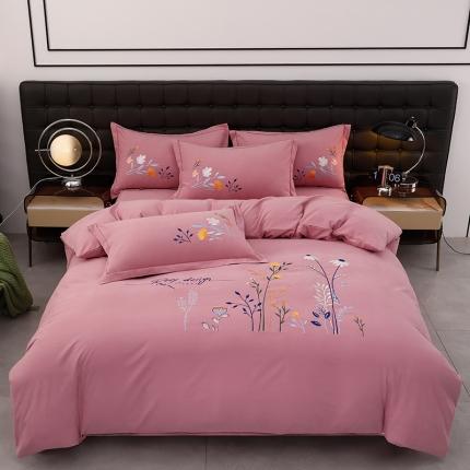 91家纺网 家纺一手货源 找家纺 （总）润淳家居 2025新款直播爆款云锦棉绣花刺绣四件套