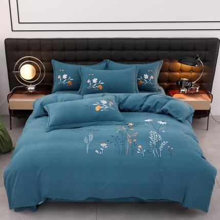 91家纺网 家纺一手货源 找家纺 （总）润淳家居 2025新款直播爆款云锦棉绣花刺绣四件套