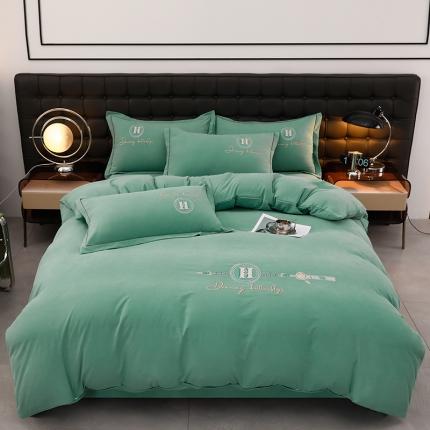 91家纺网 家纺一手货源 找家纺 （总）润淳家居 2025新款直播爆款云锦棉绣花刺绣四件套