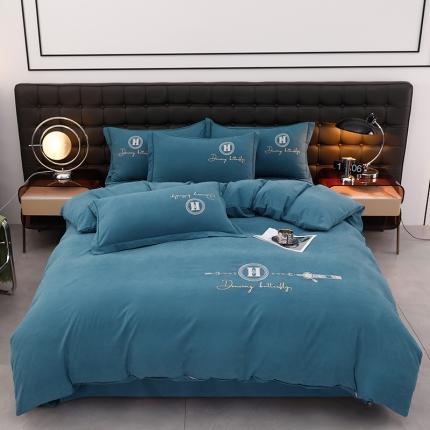 91家纺网 家纺一手货源 找家纺 （总）润淳家居 2025新款直播爆款云锦棉绣花刺绣四件套