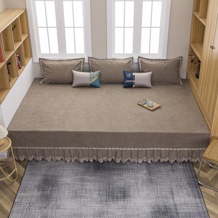 91家纺网 家纺一手货源 找家纺 （总）手艺人 2025新款复合莫兰迪雪尼尔防滑炕盖榻榻米炕垫