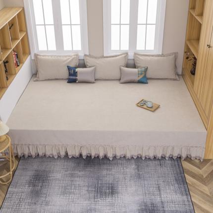 91家纺网 家纺一手货源 找家纺 （总）手艺人 2025新款复合莫兰迪雪尼尔防滑炕盖榻榻米炕垫