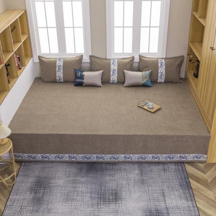 91家纺网 家纺一手货源 找家纺 （总）手艺人 2025新款复合莫兰迪雪尼尔防滑炕盖榻榻米炕垫