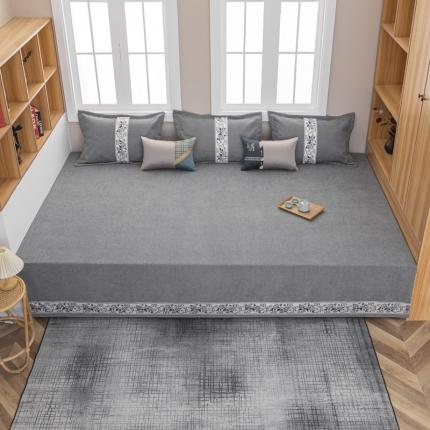 91家纺网 家纺一手货源 找家纺 （总）手艺人 2025新款复合莫兰迪雪尼尔防滑炕盖榻榻米炕垫