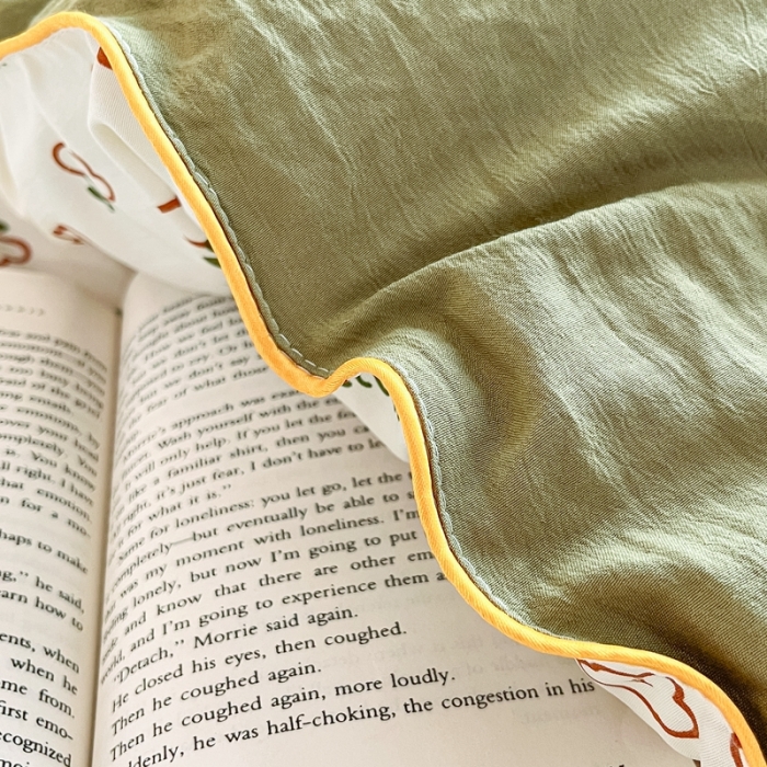 91家纺网 家纺一手货源 找家纺 亚龙工厂店 2023新款棉麻印花大豆被被子被芯 花之语