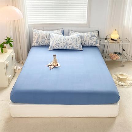 91家纺网 家纺一手货源 找家纺 （总）雅阁尔 2023直播爆款水洗棉双层纱单品单床笠被套罩床垫套