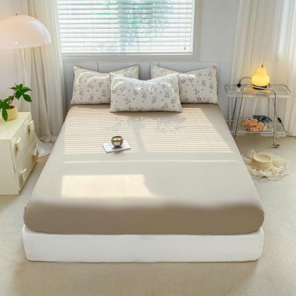 91家纺网 家纺一手货源 找家纺 （总）雅阁尔 2023直播爆款水洗棉双层纱单品单床笠被套罩床垫套