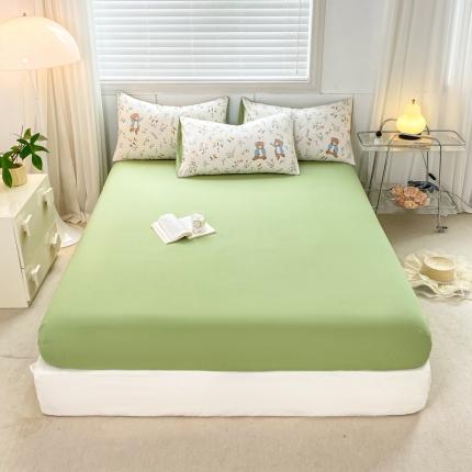 91家纺网 家纺一手货源 找家纺 （总）雅阁尔 2023直播爆款水洗棉双层纱单品单床笠被套罩床垫套