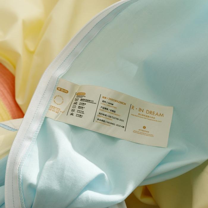 91家纺网 家纺一手货源 找家纺 （总）新款ins风全棉A类水洗棉贴布绣花四件套儿童三件套上下铺床套件