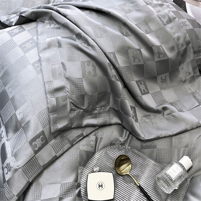 91家纺网 家纺一手货源 找家纺 (总) 宅家居 2024新款轻奢高精密贡缎提花臻品真丝四件套