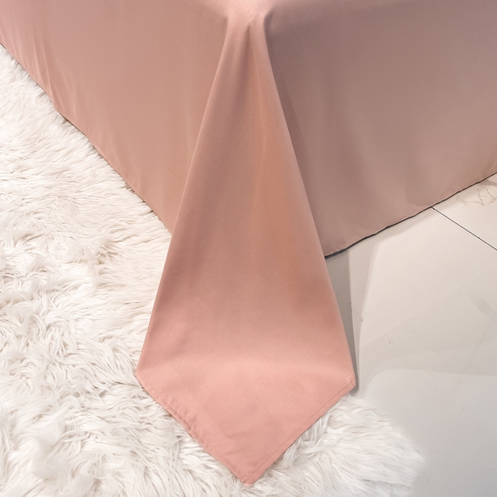 91家纺网 家纺一手货源 找家纺 涵宸家纺 2023新款水洗氧棉-山茶花系列四件套 山茶花-浅粉