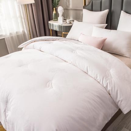 91家纺网 家纺一手货源 找家纺 (总) 莱宁被业 2023新款40S全棉贡缎提花大豆冬被