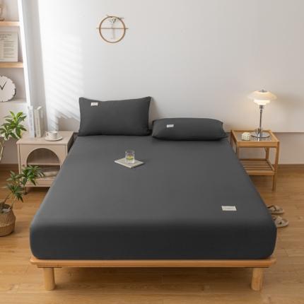 91家纺网 家纺一手货源 找家纺 衿成 2025新款13372喷气织造全棉纯色单品床笠石灰色