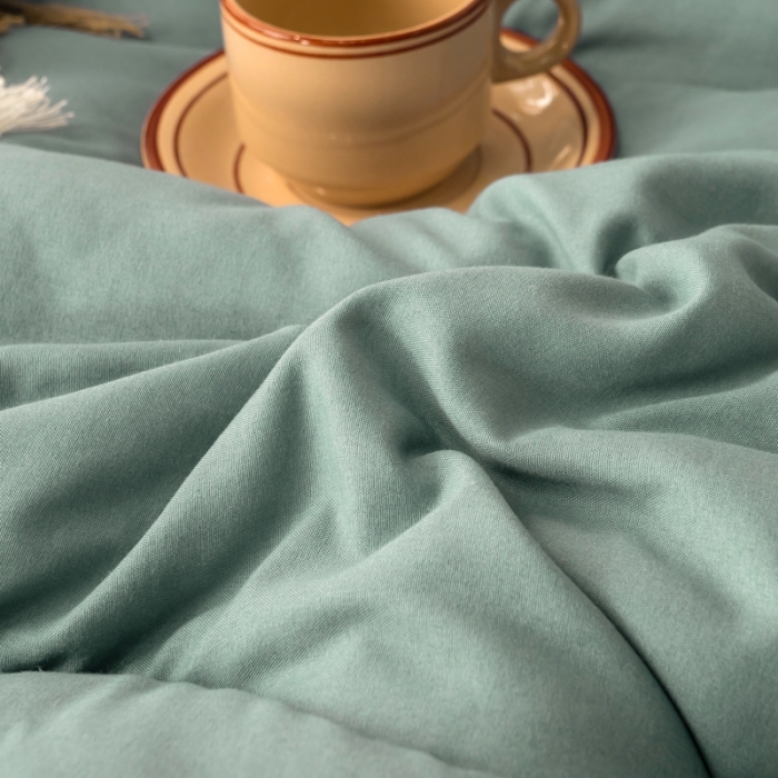 91家纺网 家纺一手货源 找家纺 畅销 2024款水洗棉立体冬被大床图 大地绿