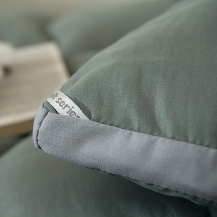 91家纺网 家纺一手货源 找家纺 畅销 2025款水洗棉立体冬被学生上下铺 大地绿