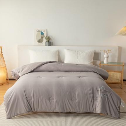 木堇 2023新款A类水洗棉棉花被 灰色棉花被