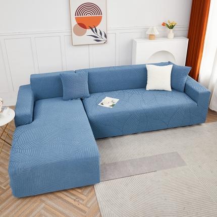 逐日 2023新款防水提花沙发套雪剑 雪剑-蓝色