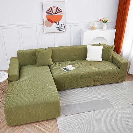 逐日 2023新款防水提花沙发套雪剑 雪剑-绿色