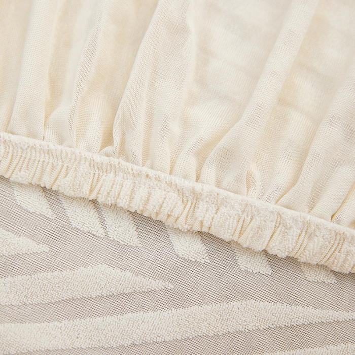 91家纺网 家纺一手货源 找家纺 逐日 2023新款防水提花沙发套雪剑 雪剑-奶白