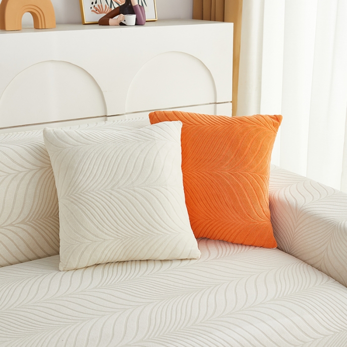 91家纺网 家纺一手货源 找家纺 逐日沙发套 2023新款防水提花沙发套初意 初意-奶白