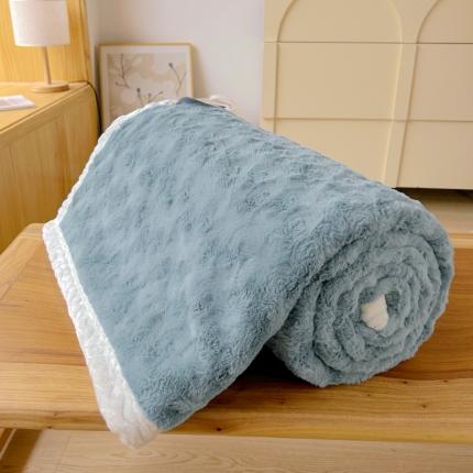 91家纺网 家纺一手货源 找家纺 （总）鑫顺欣 2025新款立体剪花兔兔绒毛毯