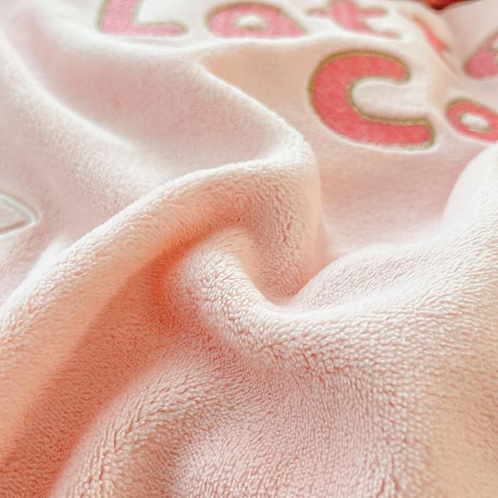 91家纺网 家纺一手货源 找家纺 绒梦里 230g牛奶绒贴布绣花四件套加厚绒四件套儿童卡通三件套保暖套件