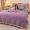 91家纺网 家纺一手货源 找家纺 湘雪家居 2025新款纯色双层花边牛奶绒四件套 素颜-熏韵紫