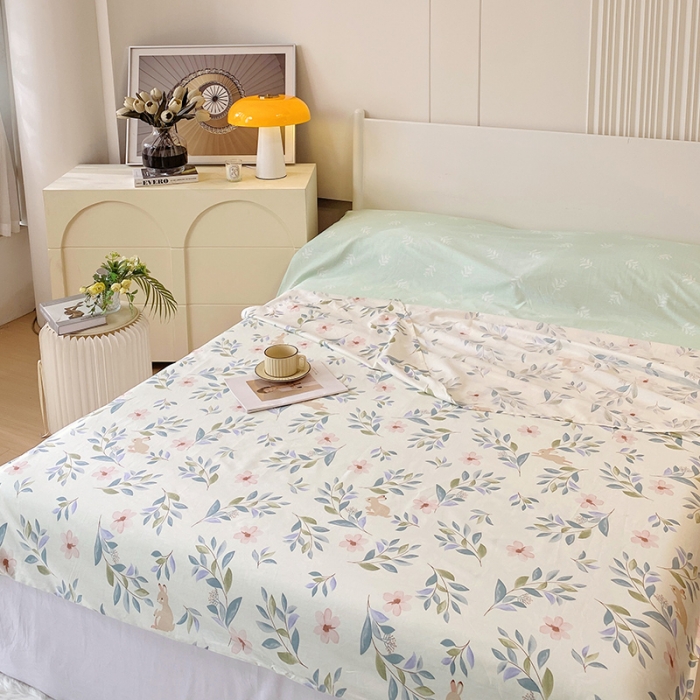 91家纺网 家纺一手货源 找家纺 金鑫汇 2023新款全棉亲肤印花隔脏睡袋 莫妮卡